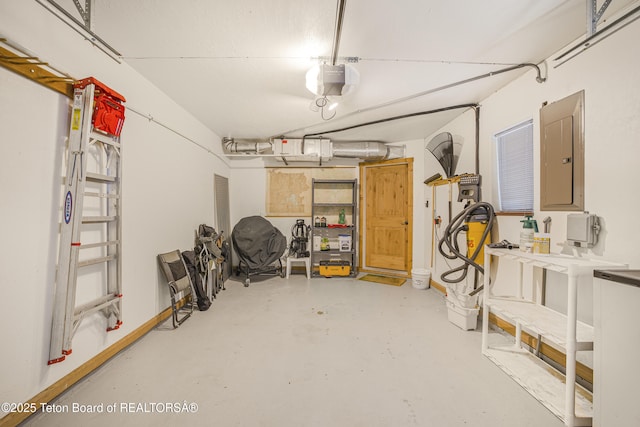 536 Shadow Brook Ln, Driggs, ID 83422 - garage with electric panel and a garage door opener