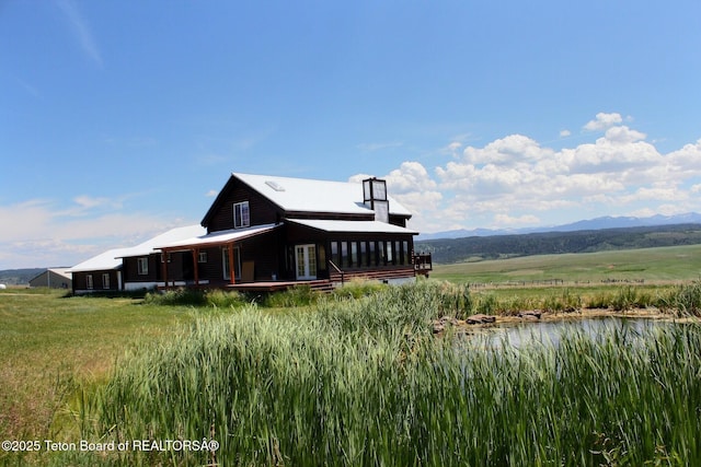 3525 W 13000 N, Felt, ID 83424 - back of house with a mountain view