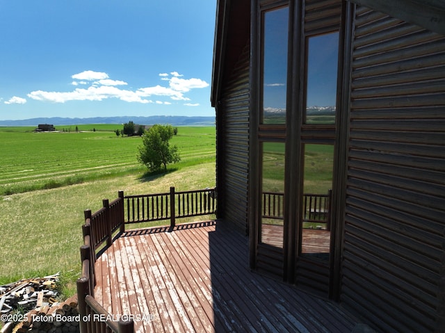 3525 W 13000 N, Felt, ID 83424 - wooden deck featuring a view of rural / pastoral area and a yard