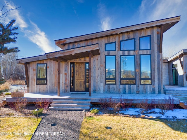 9632 Little Pine Ln, Victor, ID 83455 - contemporary home featuring covered porch