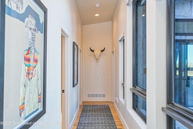 9632 Little Pine Ln, Victor, ID 83455 - corridor featuring light wood finished floors and recessed lighting