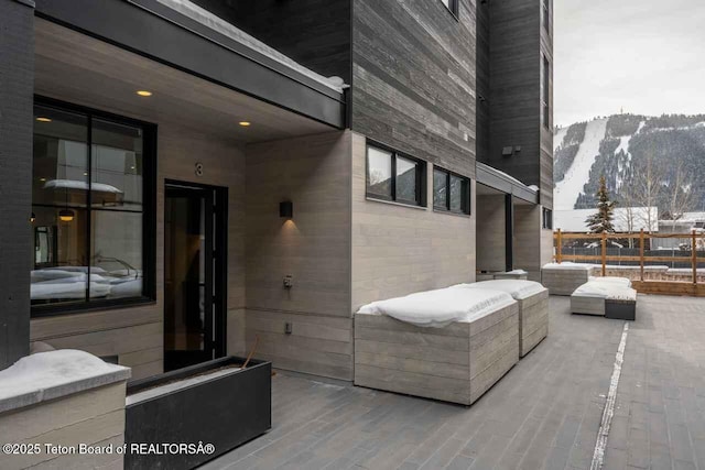 165 N Glenwood St # 30, Jackson, WY 83001 - view of patio / terrace featuring a mountain view