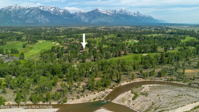 5862 N Coneflower Dr Unit 17, Jackson, WY 83001 - drone / aerial view of a mountain backdrop