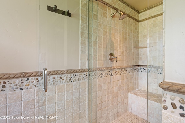 5862 N Coneflower Dr Unit 17, Jackson, WY 83001 - bathroom with a stall shower