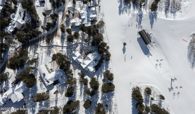 7970 N Granite Ridge Rd, Teton Village, WY 83025 - view of snowy aerial view