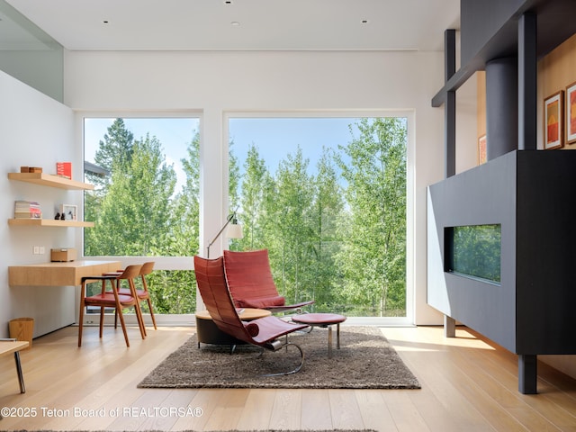 7970 N Granite Ridge Rd, Teton Village, WY 83025 - sitting room with wood finished floors