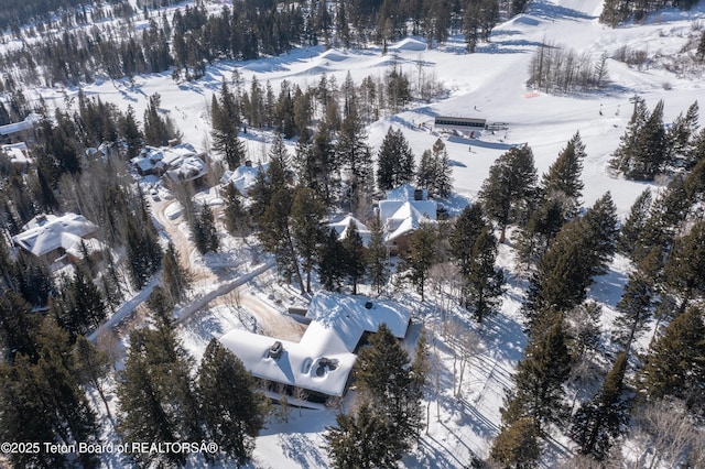7970 N Granite Ridge Rd, Teton Village, WY 83025 - view of snowy aerial view