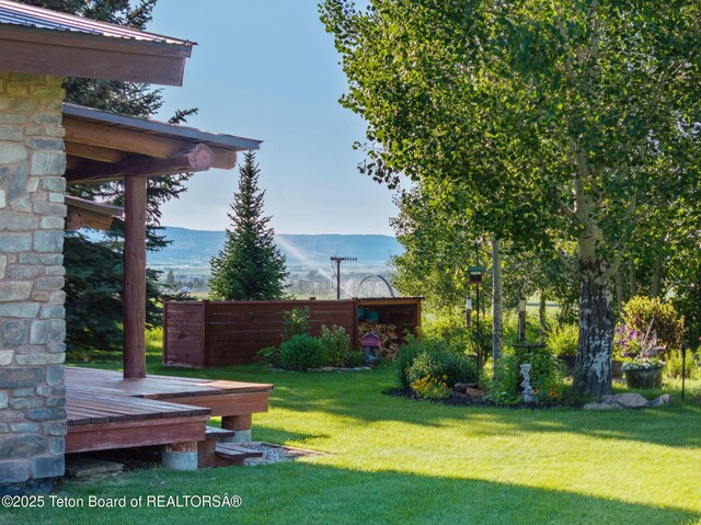 5100 Country Club Dr, Victor, ID 83455 - view of grassy yard with a mountain view