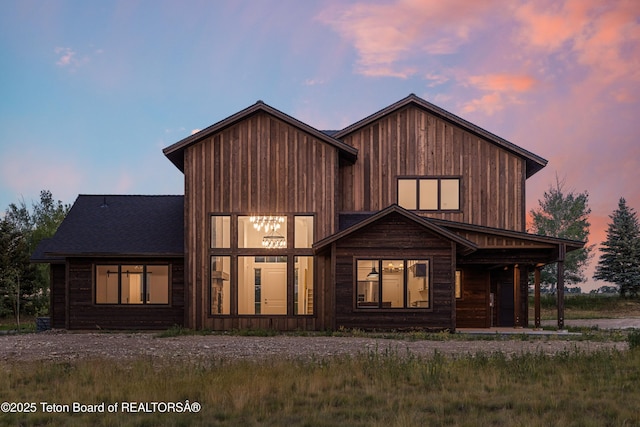 555 Silver Fox Ln, Victor, ID 83455 - view of front of home featuring a porch
