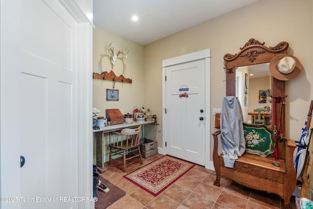 6289 Fox Meadows Dr, Victor, ID 83455 - entrance foyer with recessed lighting