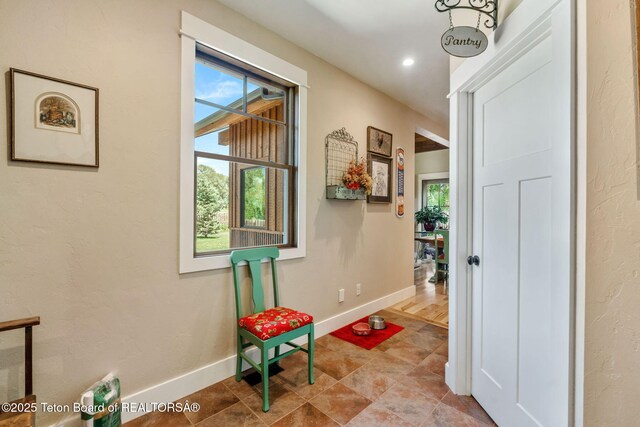 6289 Fox Meadows Dr, Victor, ID 83455 - corridor featuring plenty of natural light and recessed lighting