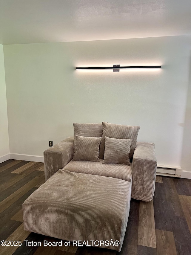220 Homestead Rd Unit 203, Victor, ID 83455 - living area with baseboard heating and wood finished floors
