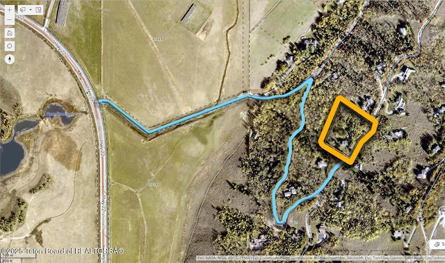 750 N Bar Y Rd, Jackson, WY 83001 - map / location with property boundaries highlighted