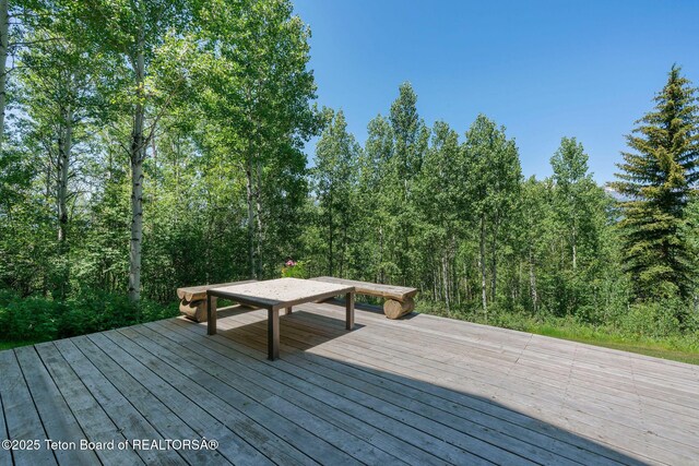 750 N Bar Y Rd, Jackson, WY 83001 - view of wooden deck