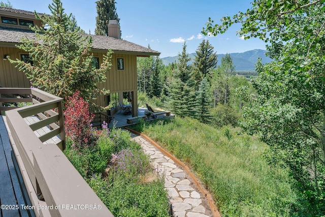 750 N Bar Y Rd, Jackson, WY 83001 - view of yard with a mountain view