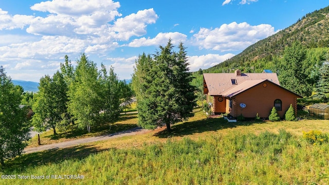 386 Dogwood Dr, Star Valley Ranch, WY 83127 - view of yard featuring a mountain view