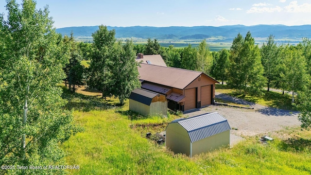 386 Dogwood Dr, Star Valley Ranch, WY 83127 - aerial view of property and surrounding area featuring mountains