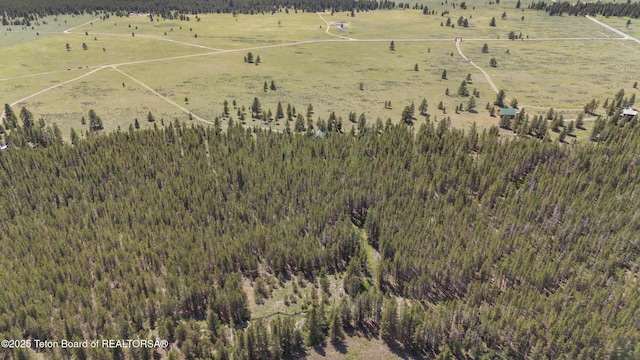 3320 Griffel Ct, Island Park, ID 83429 - aerial view of property and surrounding area with rural landscape