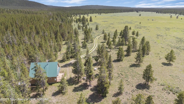 3320 Griffel Ct, Island Park, ID 83429 - aerial view of property and surrounding area featuring a heavily wooded area