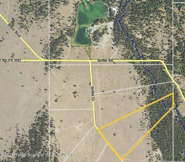 3320 Griffel Ct, Island Park, ID 83429 - map / location with property boundaries highlighted