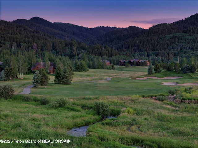 70 Hastings Dr, Victor, ID 83455 - mountain view featuring a heavily wooded area and a golf course