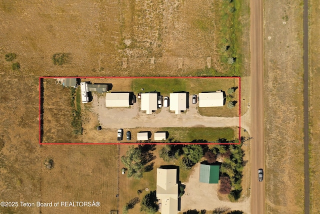 4760 W 500 W, Victor, ID 83455 - aerial view of property and surrounding area with property parcel outlined