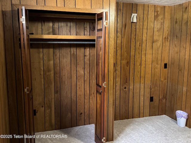 13280 N 3750 W, Felt, ID 83424 - detailed view of wooden walls and carpet