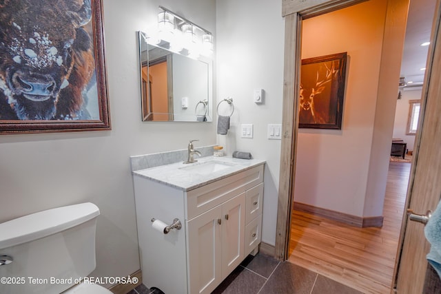 643 Country Club Way, Thayne, WY 83127 - bathroom with vanity and tile patterned floors