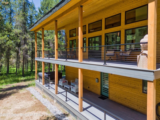 4327 Bridger Rdg, Ashton, ID 83420 - wooden deck featuring grilling area