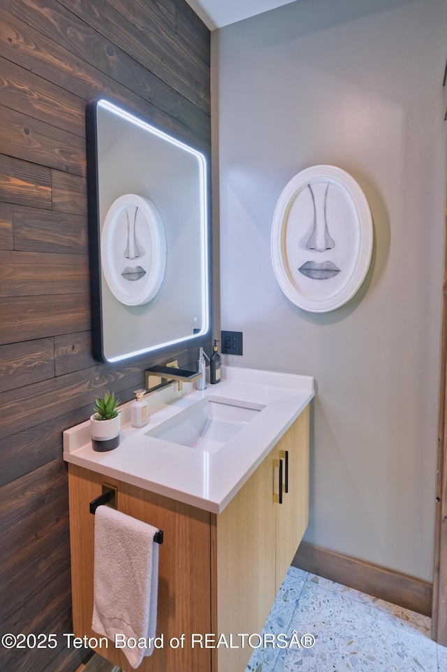 4327 Bridger Rdg, Ashton, ID 83420 - bathroom with vanity and baseboards