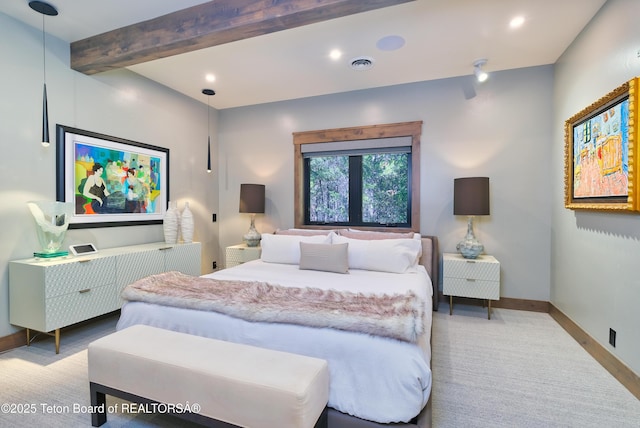 4327 Bridger Rdg, Ashton, ID 83420 - bedroom featuring light carpet and recessed lighting