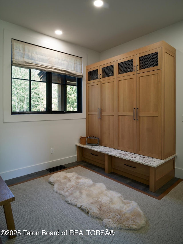 3220 N Teton Pines Dr, Wilson, WY 83014 - mudroom with baseboards and recessed lighting