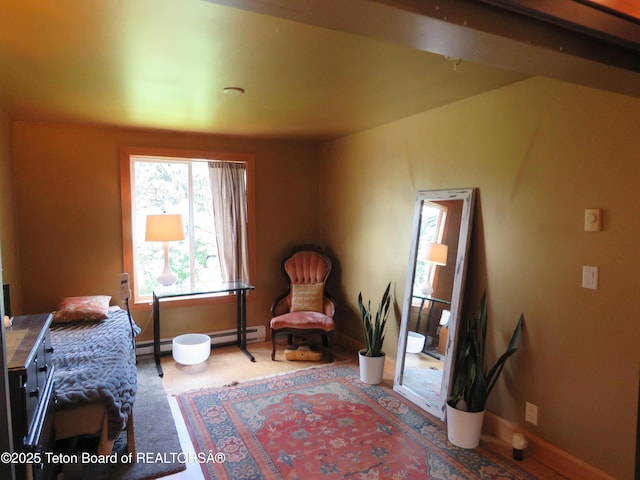 680 E Hall St, Jackson, WY 83001 - bedroom with baseboards and baseboard heating