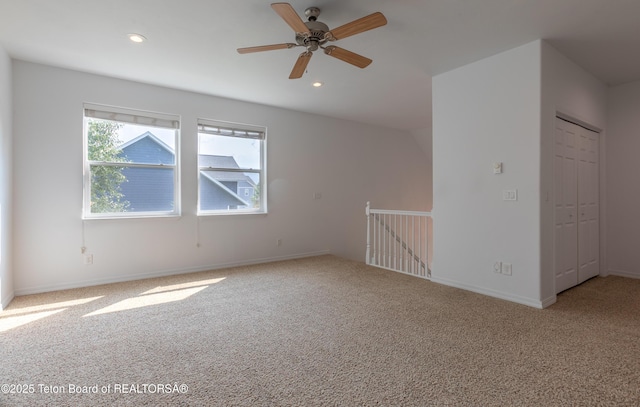 80 Eva Ln Unit 14, Victor, ID 83455 - spare room featuring carpet, ceiling fan, and recessed lighting