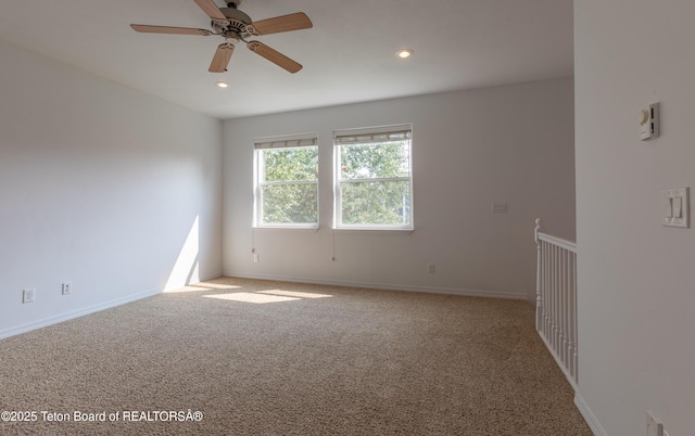 80 Eva Ln Unit 14, Victor, ID 83455 - carpeted spare room with ceiling fan and recessed lighting