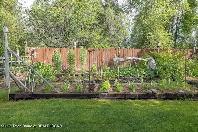 3760 N Moose-Wilson Rd, Wilson, WY 83014 - view of yard featuring a vegetable garden