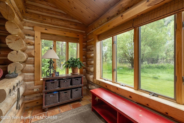 3760 N Moose-Wilson Rd, Wilson, WY 83014 - sunroom with vaulted ceiling