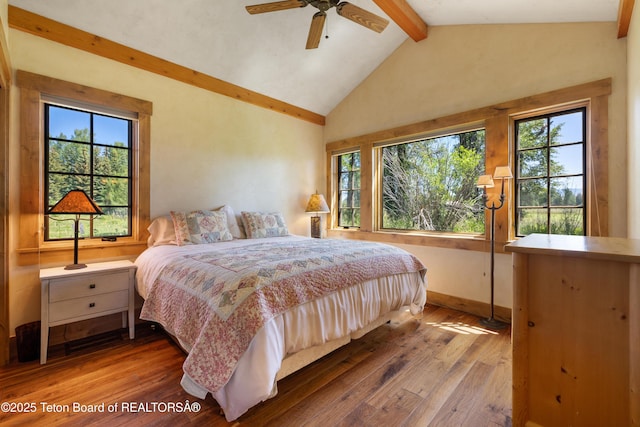 500 E Buckwheat Cir, Jackson, WY 83001 - bedroom with multiple windows and wood-type flooring