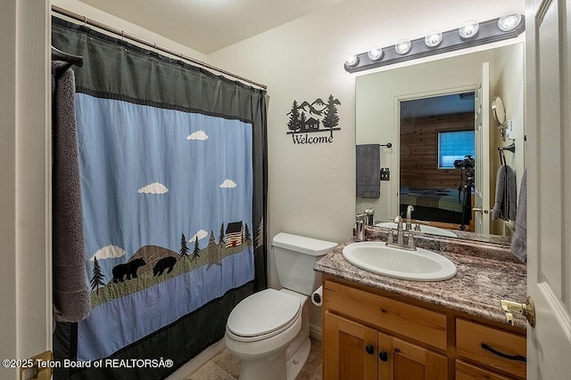 158 Holly Dr, Star Valley Ranch, WY 83127 - bathroom featuring vanity and a shower with curtain