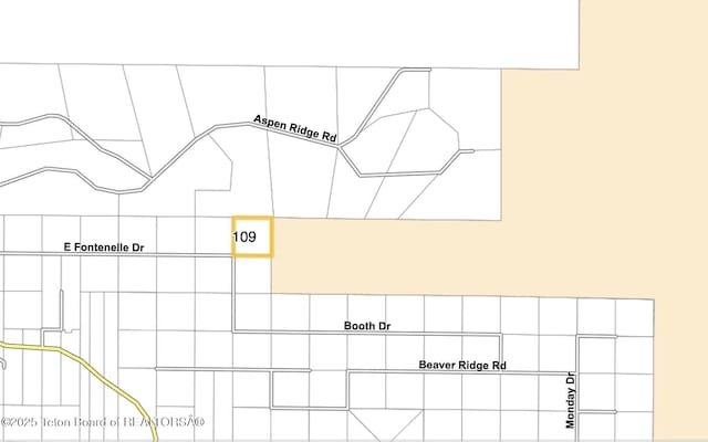 109 E Fontenelle Dr, Daniel, WY 83115 - map / location