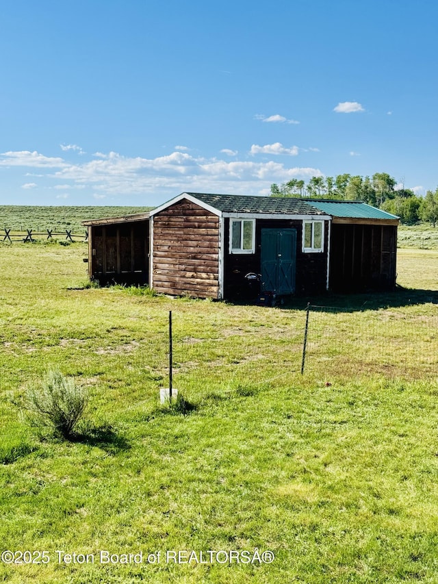109 E Fontenelle Dr, Daniel, WY 83115 - view of pole building with a lawn