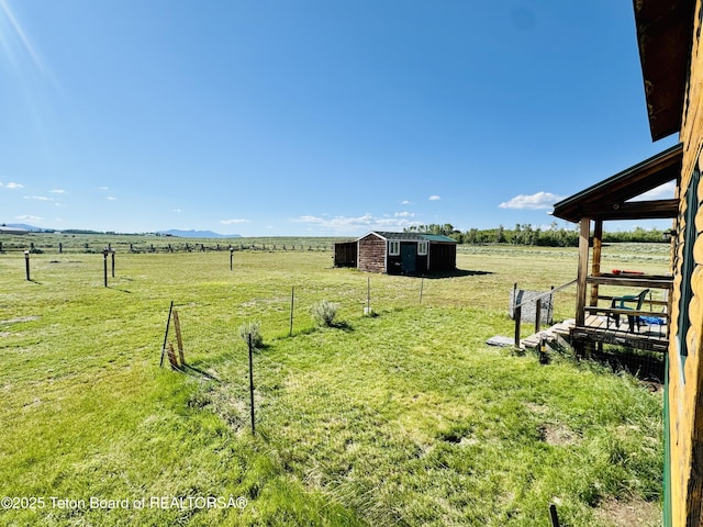 109 E Fontenelle Dr, Daniel, WY 83115 - view of yard featuring a rural view and an outdoor structure
