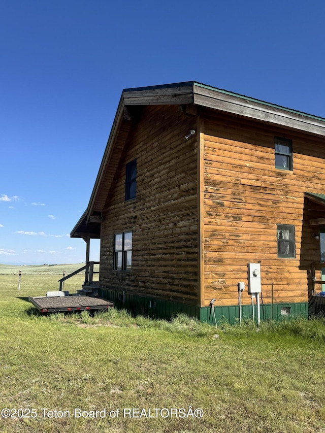 109 E Fontenelle Dr, Daniel, WY 83115 - view of property exterior featuring a yard