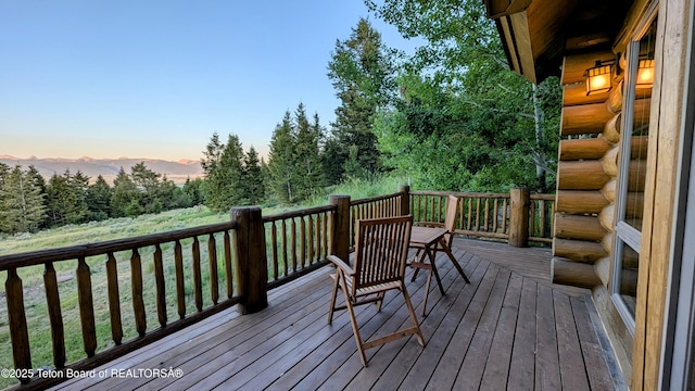 8157 Ripplinger Rd, Driggs, ID 83422 - view of wooden deck