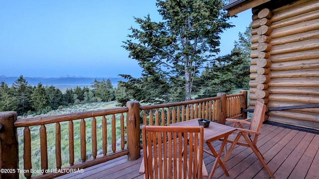 8157 Ripplinger Rd, Driggs, ID 83422 - view of wooden deck