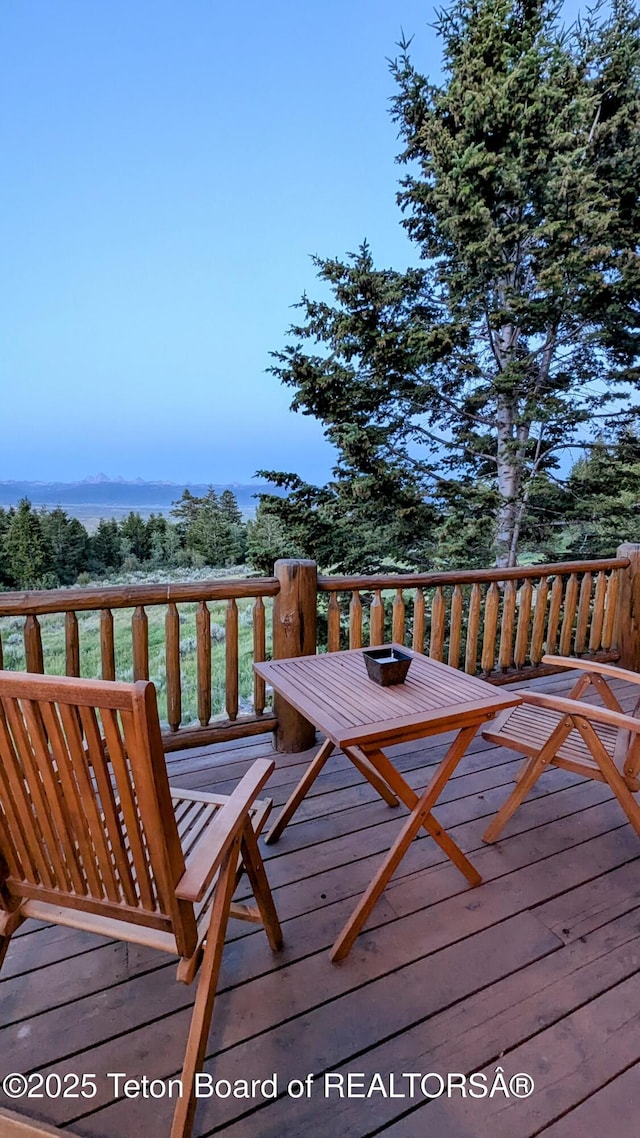 8157 Ripplinger Rd, Driggs, ID 83422 - view of wooden terrace