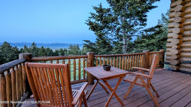 8157 Ripplinger Rd, Driggs, ID 83422 - view of wooden terrace