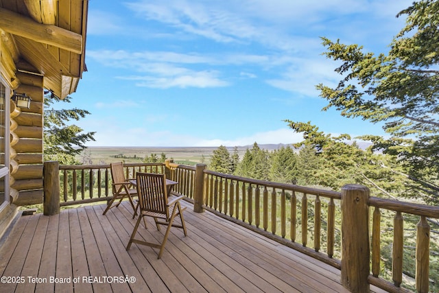 8157 Ripplinger Rd, Driggs, ID 83422 - view of wooden deck