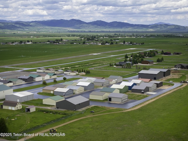 42 Airport Rd, Afton, WY 83110 - aerial view of residential area featuring a mountain backdrop