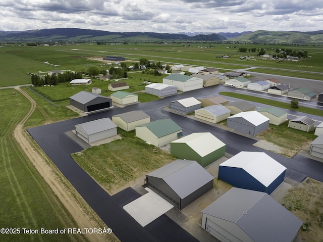 42 Airport Rd, Afton, WY 83110 - aerial view of residential area featuring a mountain backdrop